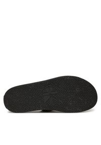 Calvin Klein Jeans Klapki Flat Molded Doublebar Sandal Lth YM0YM01226 Czarny. Kolor: czarny. Materiał: skóra #5