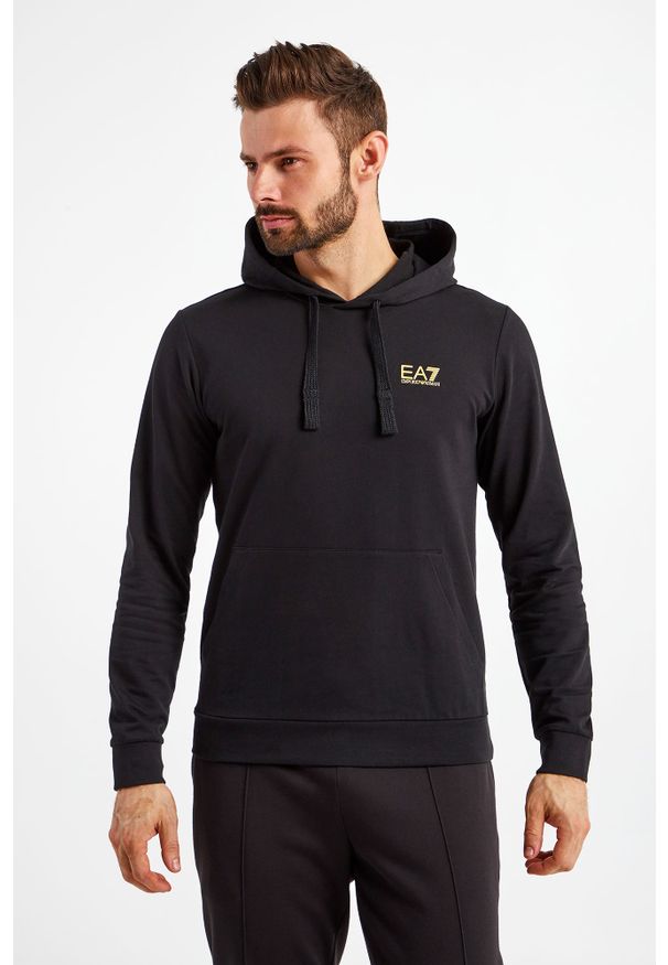 EA7 Emporio Armani - BLUZA EA7 EMPORIO ARMANI. Typ kołnierza: kaptur. Długość: długie. Wzór: nadruk