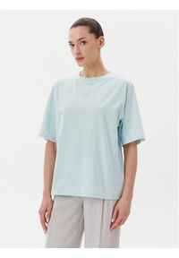 BOSS T-Shirt C_Enis 50523256 Turkusowy Oversize. Kolor: turkusowy. Materiał: bawełna
