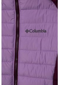 columbia - Columbia kurtka dziecięca kolor fioletowy. Kolor: fioletowy. Długość rękawa: raglanowy rękaw. Sezon: zima #2