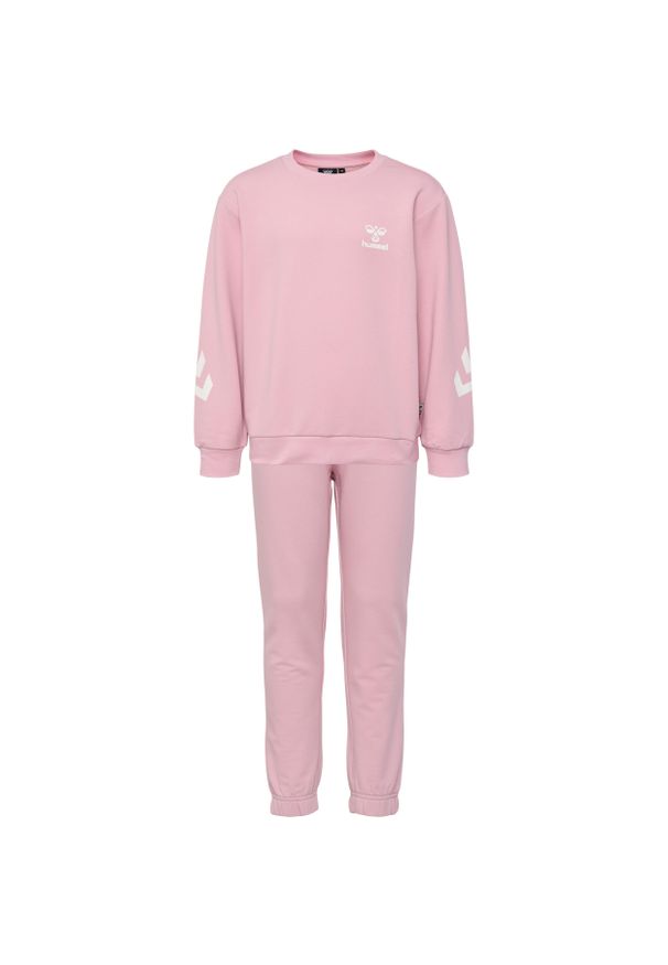 Dres dla dziewczynki Hummel Venti. Okazja: na uczelnię. Kolor: różowy. Materiał: dresówka. Styl: młodzieżowy, sportowy