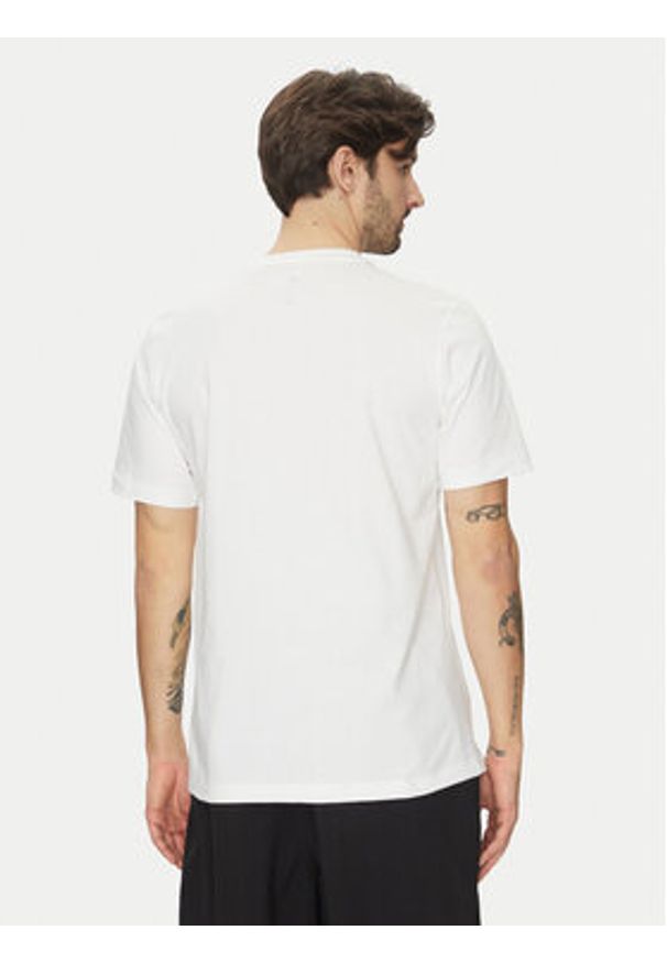 Adidas - adidas T-Shirt Lounge Slide Graphic JJ4002 Biały Regular Fit. Kolor: biały. Materiał: bawełna