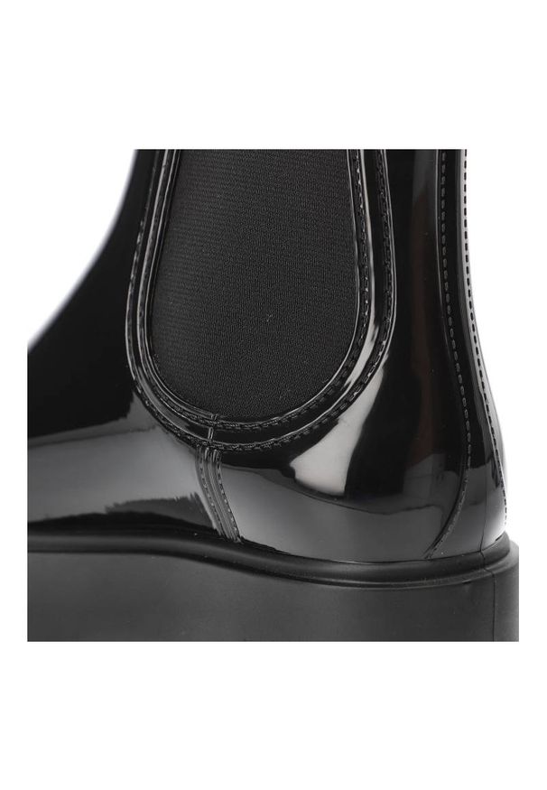 Big-Star - Czarne Kalosze Big Star Damskie Stylowe Obuwie. Kolor: czarny. Materiał: skóra ekologiczna, materiał, lakier. Szerokość cholewki: normalna. Styl: elegancki