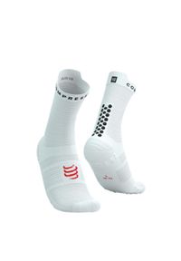 Skarpetki biegowe Compressport ProRacing Socks V4 Run High white/black. Materiał: materiał. Sport: bieganie #1