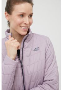 4f - 4F kurtka sportowa kolor fioletowy przejściowa. Kolor: fioletowy. Materiał: włókno, puch, materiał. Styl: sportowy