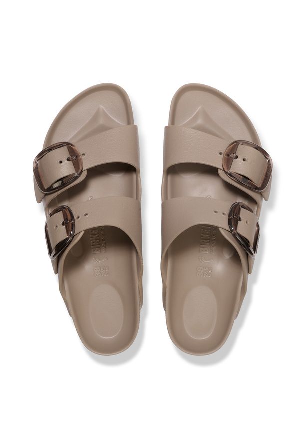 Birkenstock - BIRKENSTOCK Arizona Big Buckle EVA Gray Taupe Klapki damskie. Okazja: na spacer, na plażę. Kolor: brązowy. Materiał: materiał. Sezon: lato. Styl: elegancki, klasyczny