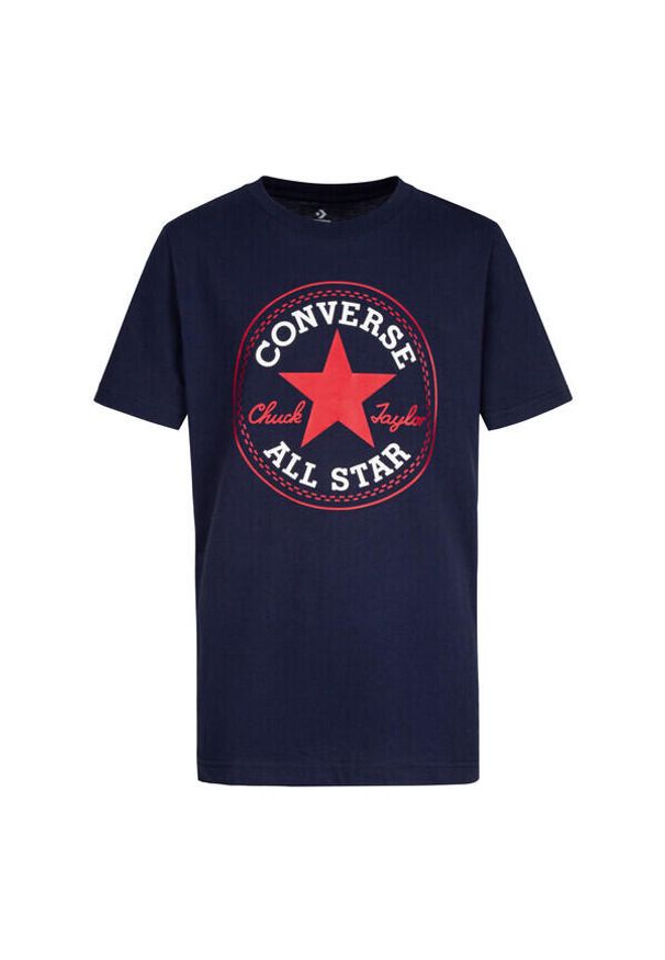 Koszulka dla dzieci Converse Core Chuck Patch. Kolor: niebieski