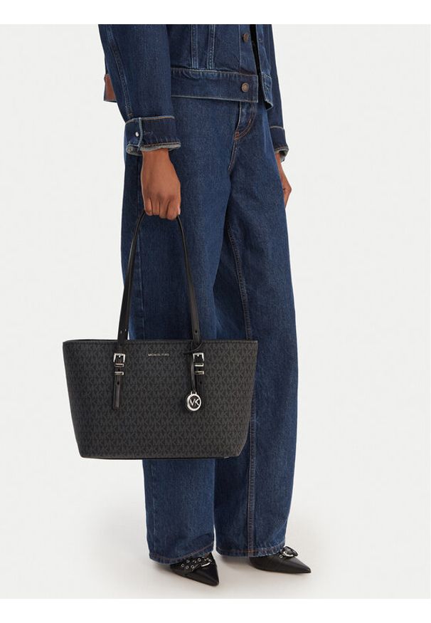MICHAEL Michael Kors Torebka 30T5SQNT2V Czarny. Kolor: czarny. Materiał: skórzane