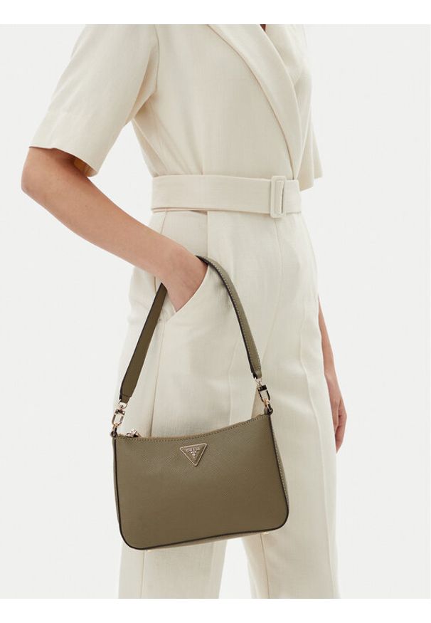 Guess Torebka HWEZG9 52317 Khaki. Kolor: brązowy. Materiał: skórzane