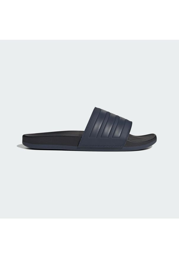 Adidas - adilette Comfort Slides. Kolor: czarny, niebieski, wielokolorowy. Sezon: lato. Styl: sportowy