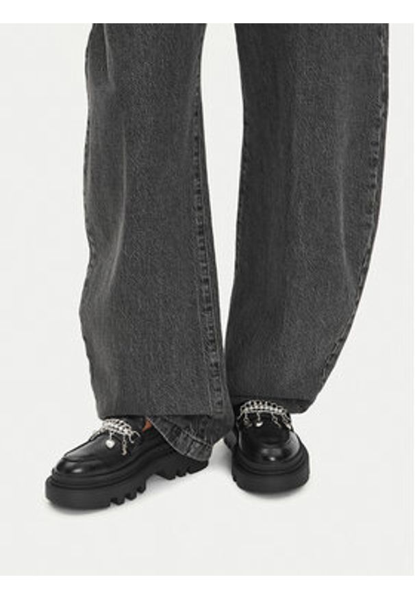 Juicy Couture Loafersy CEO-HY63020S-6A Czarny. Kolor: czarny. Materiał: materiał, syntetyk