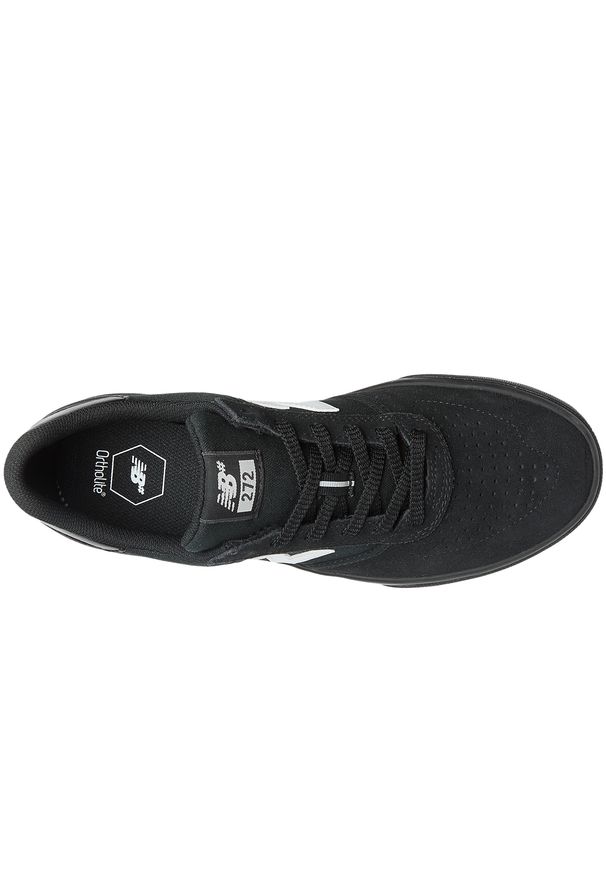 Buty męskie New Balance Numeric NM272BWD – czarne. Kolor: czarny. Materiał: dresówka, zamsz. Szerokość cholewki: normalna. Sport: skateboard