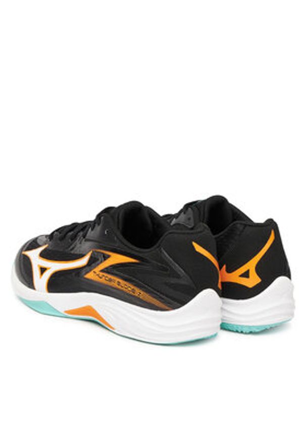 Mizuno Buty halowe Thunder Blade Z V1GA2370 Czarny. Kolor: czarny. Materiał: skóra