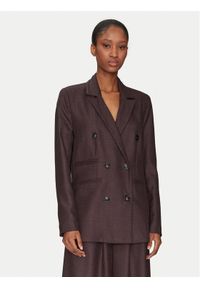 Haveone Marynarka JVI-M032 Bordowy Regular Fit. Kolor: czerwony. Materiał: syntetyk #1