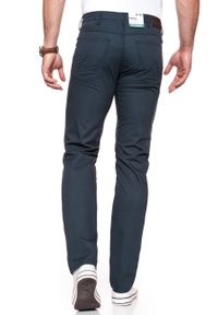 Wrangler - WRANGLER SPODNIE MĘSKIE ARIZONA STRETCH NAVY W12OAN114. Materiał: materiał #6