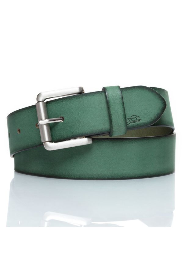 Tom Tailor - TOM TAILOR PASEK SKÓRZANY SOPO-TT376 571 40mm Ledergürtel RO2689. Materiał: skóra. Wzór: paski. Styl: klasyczny