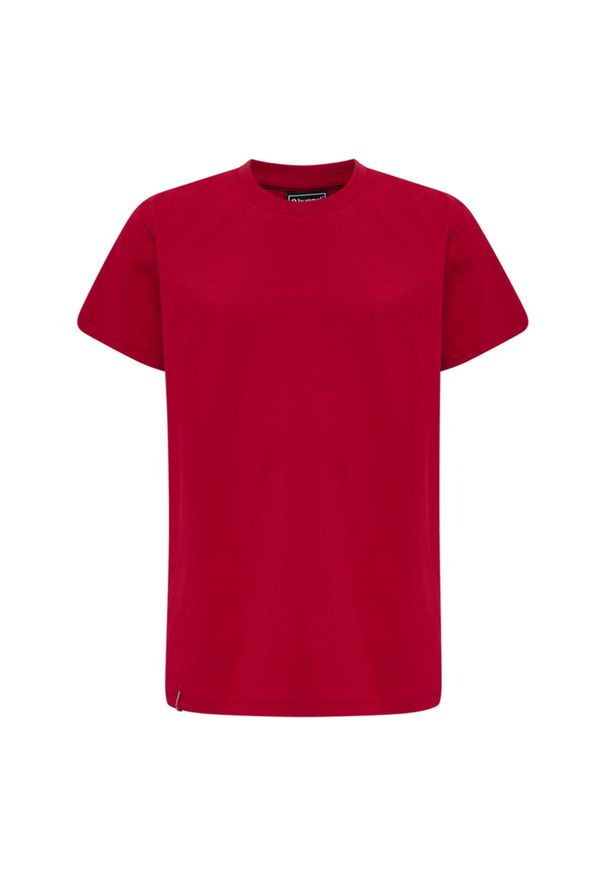 Koszulka dla dzieci Hummel Red Basic. Kolor: czerwony, wielokolorowy, różowy. Materiał: bawełna. Długość rękawa: krótki rękaw. Długość: krótkie