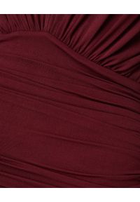 ALEXANDRE VAUTHIER - Bordowa sukienka mini. Kolor: czerwony. Materiał: materiał. Długość rękawa: długi rękaw. Typ sukienki: dopasowane. Styl: klasyczny. Długość: mini #5