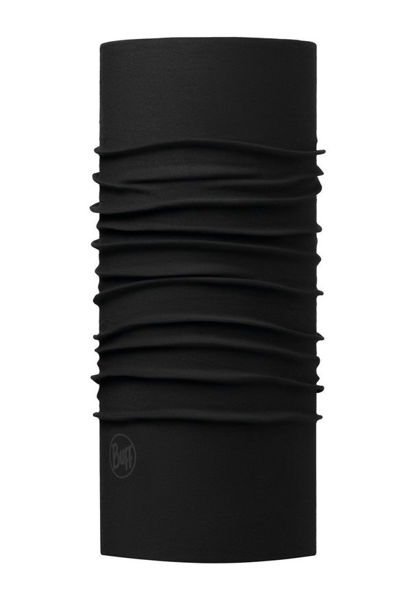 Buff Komin Solid Black kolor czarny gładki. Kolor: czarny. Materiał: materiał, skóra, tkanina, poliester, włókno. Wzór: gładki