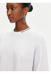 Juicy Couture T-Shirt Boyfriend JCTES09 Biały Relaxed Fit. Kolor: biały. Materiał: bawełna #4