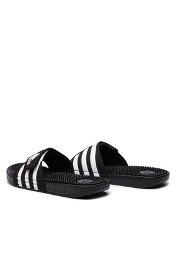 Adidas - adidas Klapki adissage F35580 Czarny. Kolor: czarny. Materiał: skóra