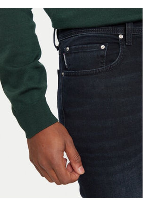 Hechter Paris Jeansy 26010 142363 Granatowy Slim Fit. Kolor: niebieski