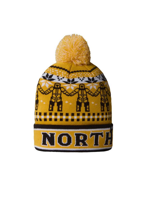 Czapka The North Face Ski Tuke Beanie 0A4SIE9IO1 - żółta. Kolor: żółty. Materiał: akryl, dzianina. Styl: retro, klasyczny