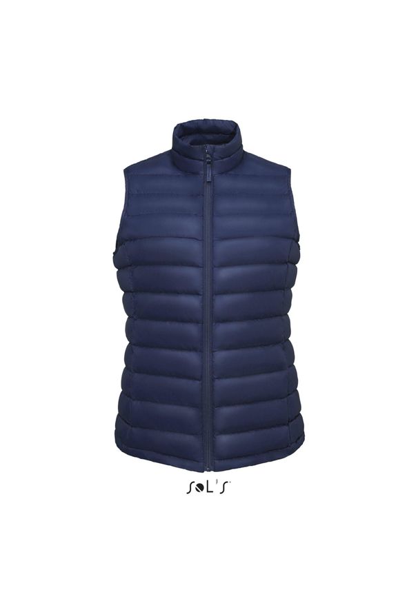 SOL'S - Damska kurtka bez rękawów Sol's Wilson Bw. Kolor: niebieski. Materiał: puch. Długość rękawa: bez rękawów