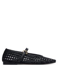 TOMMY HILFIGER - Tommy Hilfiger Baleriny Mary Jane Ballerinas FW0FW09244 Czarny. Kolor: czarny. Materiał: skóra #1
