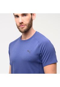 Koszulka z krótkim rękawem męska Puma Active Gym & Pilates. Kolor: niebieski. Materiał: bawełna, materiał. Długość rękawa: krótki rękaw. Długość: krótkie. Sport: joga i pilates