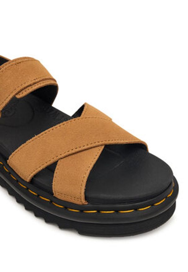 Dr. Martens Sandały Voss II DM40930200 Pomarańczowy. Kolor: pomarańczowy. Materiał: skóra, zamsz