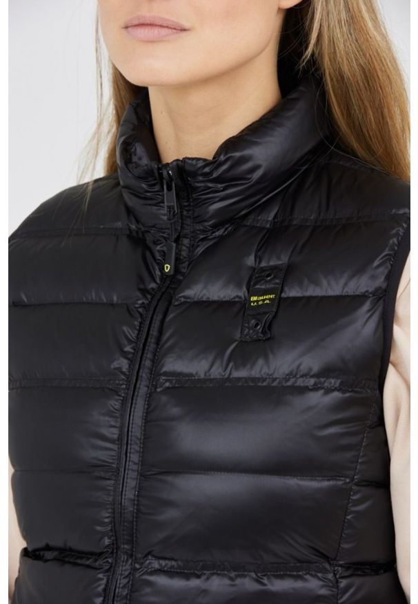 Blauer USA - BLAUER Czarny bezrękawnik damski Sherri. Kolor: czarny. Materiał: poliamid. Długość rękawa: bez rękawów