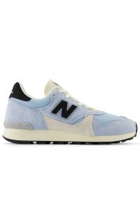 Buty New Balance U475PB - niebieskie. Okazja: na co dzień. Kolor: niebieski. Materiał: zamsz, materiał. Szerokość cholewki: normalna