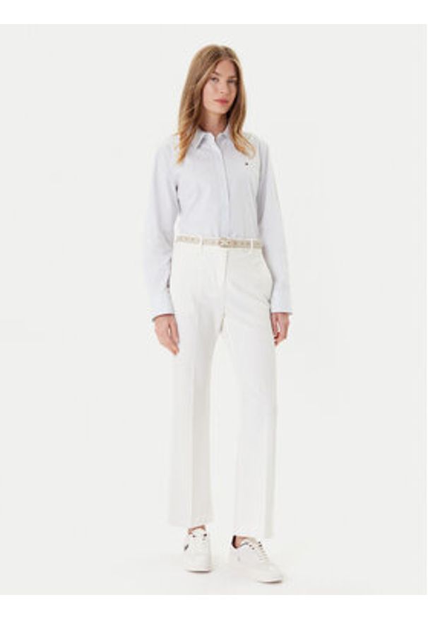 TOMMY HILFIGER - Tommy Hilfiger Koszula Ess WW0WW47169 Błękitny Regular Fit. Kolor: niebieski. Materiał: bawełna