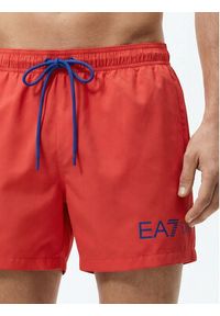 EA7 Emporio Armani Szorty kąpielowe 7M002000 AF13049 M5140 Czerwony Regular Fit. Kolor: czerwony. Materiał: syntetyk #2