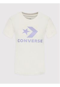 Converse T-Shirt Star Chevron 10018569-A40 Biały Regular Fit. Kolor: biały. Materiał: bawełna