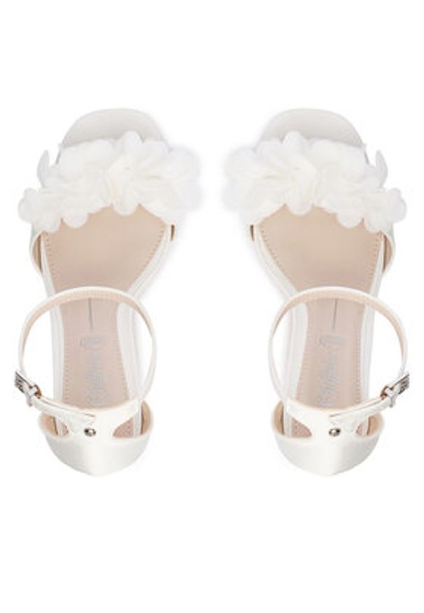 Buffalo Sandały Devine Rose 1291687 Biały. Kolor: biały. Materiał: skóra