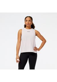 Koszulka damska New Balance WT31104SOI – różowa. Kolor: różowy. Materiał: lyocell, materiał, poliester. Sport: fitness