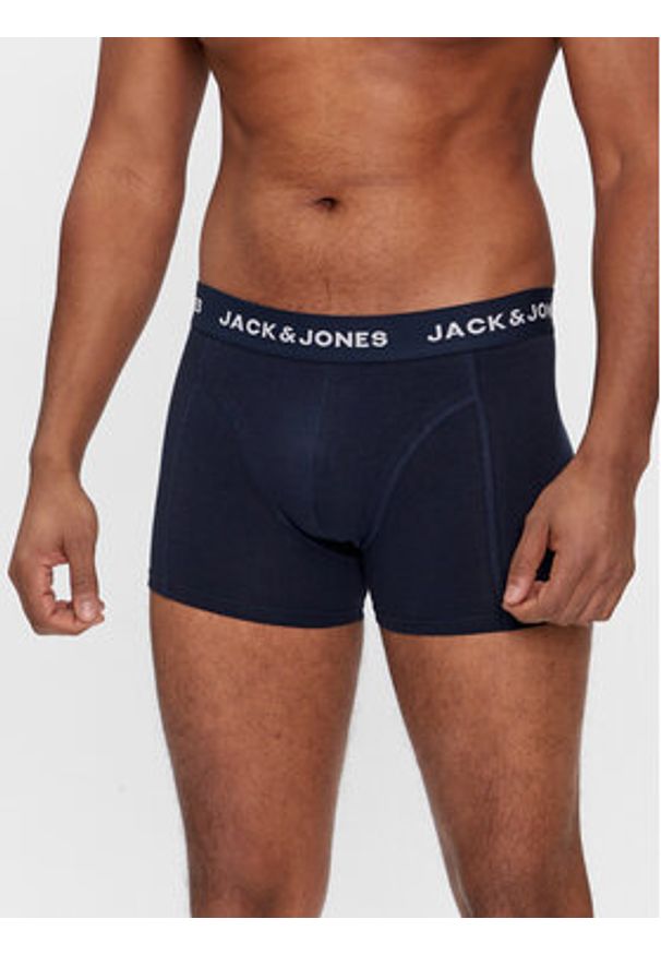 Jack & Jones - Jack&Jones Komplet 3 par bokserek 12171946 Granatowy. Kolor: niebieski. Materiał: bawełna