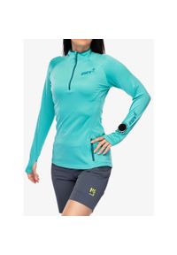 Bluza polarowa damska Inov-8 VentureLite Mid HZ. Kolor: zielony. Materiał: polar