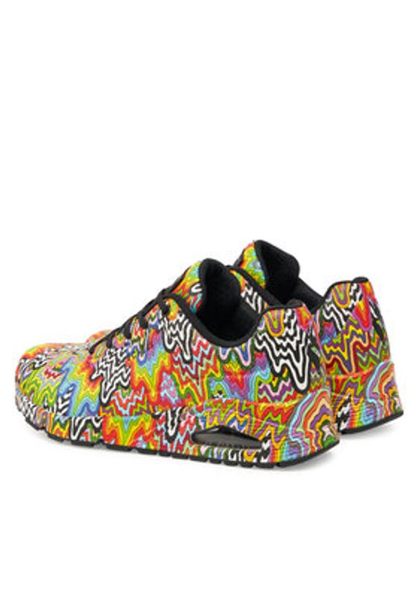 skechers - Skechers Sneakersy 177960/MLT Kolorowy. Materiał: skóra. Wzór: kolorowy