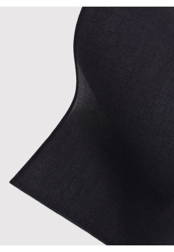 Pako Lorente - PAKO LORENTE – Gładka poszetka męska w kolorze czarnym. Kolor: czarny. Materiał: bawełna. Wzór: gładki