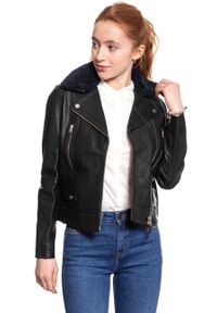 Lee - DAMSKA KURTKA SKÓRZANE LEE LEATHER PERFECTO BLACK L58YAY01. Materiał: skóra #6