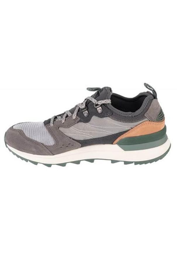 Buty do chodzenia męskie Merrell Alpine 83. Zapięcie: sznurówki. Kolor: szary, brązowy, wielokolorowy. Materiał: guma, tkanina, zamsz. Szerokość cholewki: normalna. Sport: turystyka piesza