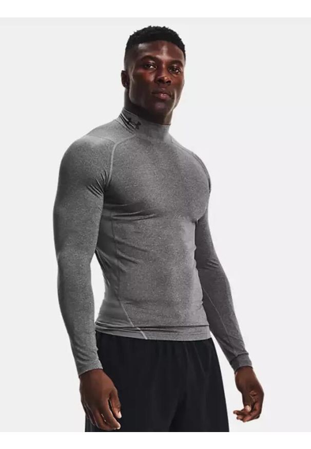 Koszulka fitness męska Under Armour Ua Hg Armour Comp Mock z długim rękawem. Kolor: szary. Długość rękawa: długi rękaw. Długość: długie. Sport: fitness