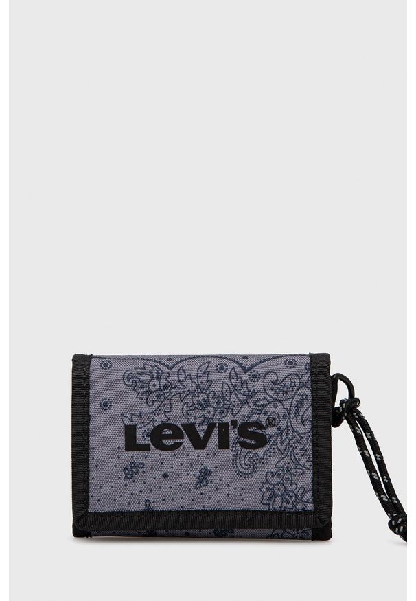 Levi's® - Levi's portfel kolor granatowy. Kolor: niebieski. Materiał: materiał