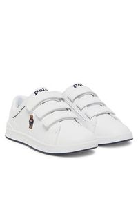 Polo Ralph Lauren Sneakersy Heritage Court IV Ezz Bear RL02939101 Biały. Kolor: biały. Materiał: skóra #6