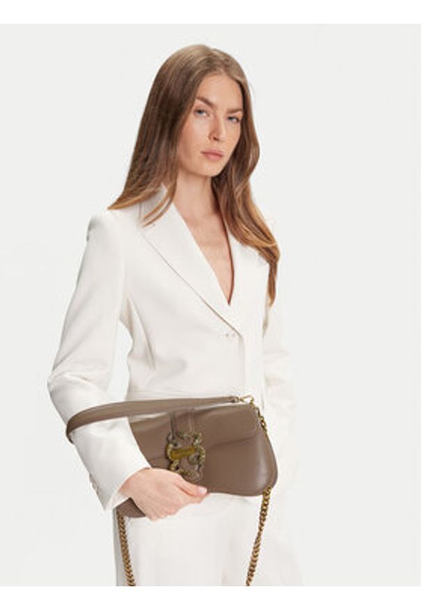 Just Cavalli Torebka 79RA4BA1 ZSA89 Beżowy. Kolor: beżowy. Materiał: skórzane