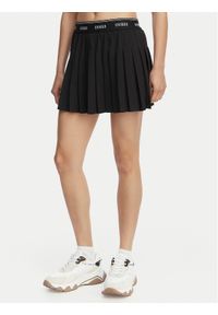 Guess Spódnica plisowana V6GD11 W1802 Czarny Regular Fit. Kolor: czarny. Materiał: syntetyk #1