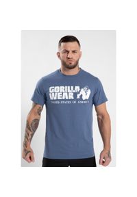 GORILLA WEAR - Koszulka treningowa męska. Kolor: niebieski #1